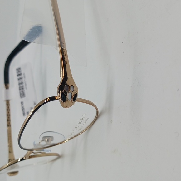 NWT BVLGARI GOLD PLATED EYEGLASS FRAMES BV2237KB SNAKE SIDE - Picture 6 of 12